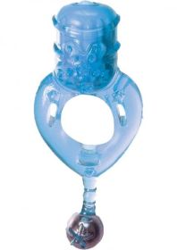 The Macho Ecstacy Ring 7 Speed Vibrating Cockring Blue