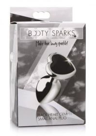 Black Heart Gem Anal Plug - Small