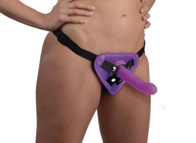 Strap U Corset Harness Purple