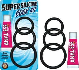 Super Silicone Cock Kit Black