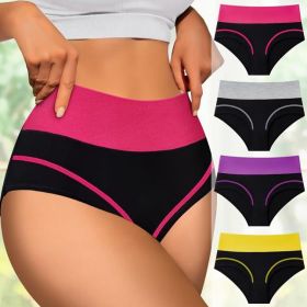 4 Pack Classic Women Tight Panties Bikini Panty Women's Mid-High Waist Briefs Knickers (Color: 4 pack multi color, size: XL)